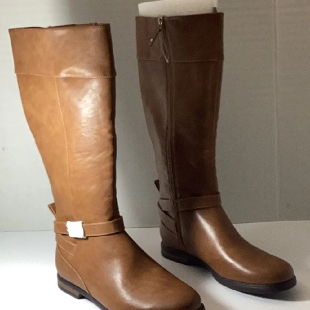Dr. Scholl's Hello Rider Women's Boots Honey Faux Leather
